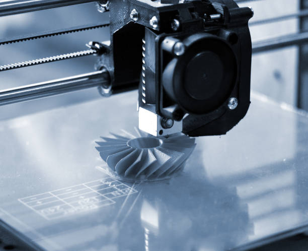 3D printer manufacturing a precision turbine part